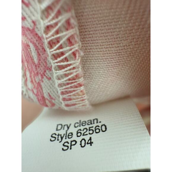 J Crew Women's Pink Paisley Favorite Fit Mid Rise Cotton Crop Ankle Pants Size 6 - Picture 9 of 10